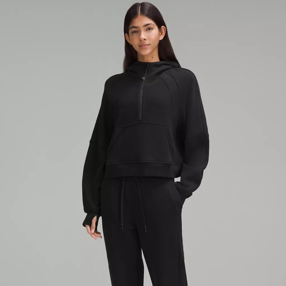 Half-Zip Scuba Hoodie